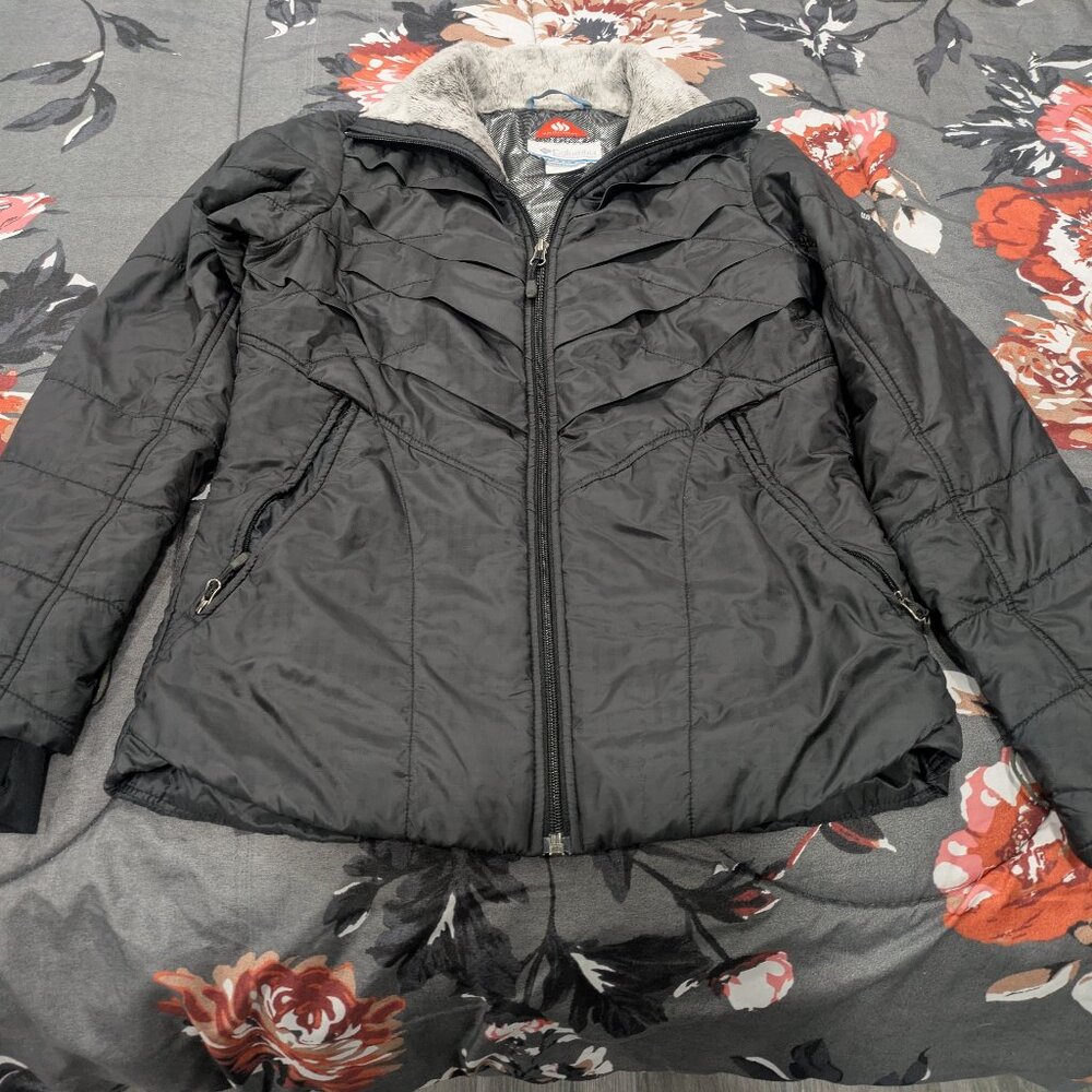 Columbia Omni-Heat Jacket Interchange Quilted black  Outdoor Women's Size Small,